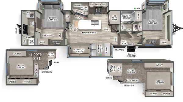 W-GET-41DUPLEX Neuf Forest River Sandpiper 41DUPLEX 2026 a vendre1