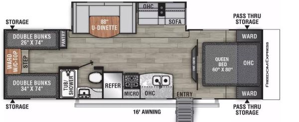 W-GET-29SE Neuf Coachmen Freedom Express 29SE 2024 a vendre 1