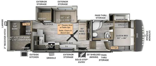 W-GET-374BH Neuf Forest River Rockwood Signature R374DBH 2026 a vendre1
