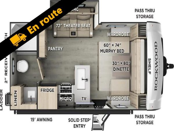 W-GET-2545 Neuf Forest River Rockwood Mini Lite 2108RB 2026 a vendre1