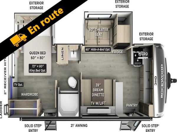 W-GET-2547 Neuf Forest River Rockwood Ultra Lite 2619FK 2026 a vendre1