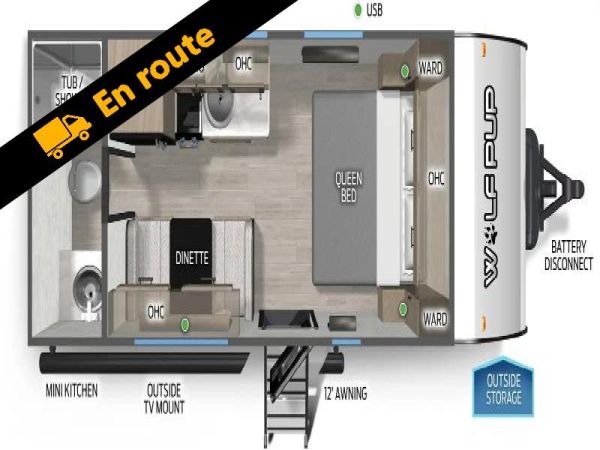 W-GET-2599 Neuf Forest River Cherokee Wolf Pup 16FQW 2026 a vendre1