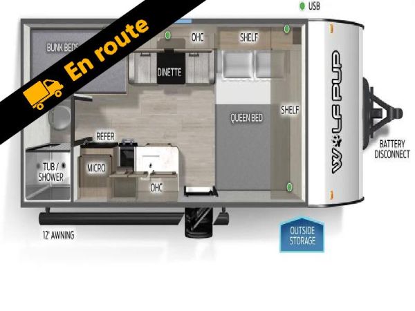 W-GET-2601 Neuf Forest River Cherokee Wolf Pup 16LP 2026 a vendre1