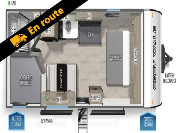 W-GET-2602 Neuf Forest River Cherokee Grey Wolf 26LP 2026 a vendre1