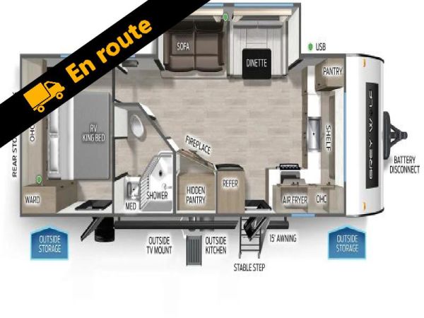 W-GET-2603 Neuf Forest River Cherokee Grey Wolf 27GH 2026 a vendre1