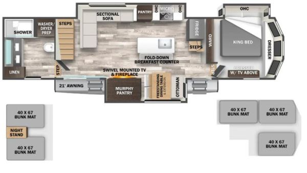 W-GET-40CBK Neuf Forest River Cedar Creek Cottage 40CBK 2025 a vendre1